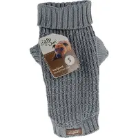 Afp Sweat-shirt tricoté pour chien Fishermans Grey XXL 46cm - (632.9128) (XXL, Pull pour chien)