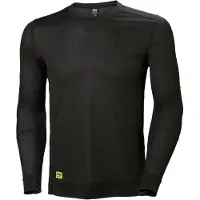 Helly Hansen Hommes, T-shirt fonctionnel, Sous-maillot thermique Lifa taille M noir (M), Noir, M
