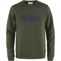 Fjällräven - Sweat en coton biologique - Fjällräven Logo Sweater M Deep Forest en Coton - Taille L - Vert