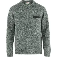 Fjall Raven - Pull en laine - Lada Round-Neck Sweater M Grey pour Homme en Laine - Taille M - Gris