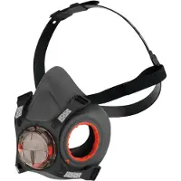 Un Demi-masque Force8 Press Check Protection Respiratoire Réutilisable Avec Vérification D'étanchéité Instantanée. -