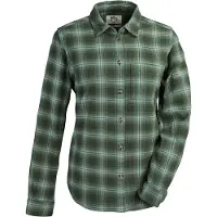 Fjällräven - Chemise épaisse en coton biologique - Övik Flannel Shirt W Deep Forest Patina Green pour Femme en Coton - Taille M - Vert
