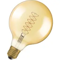 Osram Vintage 1906 Filament LED E27 Globe Filament Gold 125mm 4.8W 420lm - 822 Extra Warm White | Dimmable