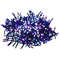 vidaXL Guirlande lumineuse LED 1000 LED pastel multicolore 25 m PVC