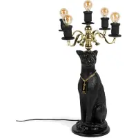 Bold Monkey Proudly Crowned Panther floor lamp black (E14)
