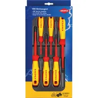 Knipex VDE Jeu de tournevis 6 pièces vis Pozidriv, cruciforme Phillips