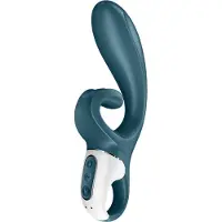 Satisfyer Hug Me - Vibromasseur à bras clitoridien contrôlé par application (bleu)