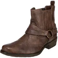 Mustang Bottines western pour homme, marron