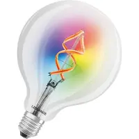 Ledvance Smart+ Wifi E27 Globe Classic Filament 4.5W 300lm - 827 Blanc Très Chaud | RGBW - Équivalent 30W