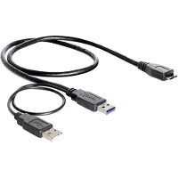 DeLOCK Câble Micro USB - Micro USB B mâle vers USB A mâle