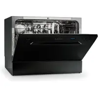 Klarstein Mini Lave Vaisselle de 6 Couvert, Lave-vaisselles Silencieux, 6 Programmes de Lavage, Petit Lave-vaisselle de Table Compact, Lave vaisselle Portable, Facile à Installer pour Maison, Bureau