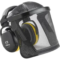 Hellberg Safety Visière combi en nylon et bandeau jaune Secure 2 de