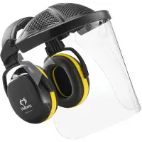 Hellberg Visière combinée PC & bandeau jaune Secure 2