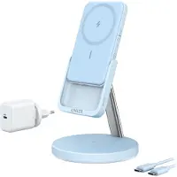 Anker MagGo 633 Chargeur sans fil et banque de puissance avec... Bleu 5000 mAh 2 en 1