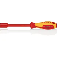 Knipex clé à douille SW 12,0mm six pans intérieur bruni poignée isolante 2 composants - 98 03 12