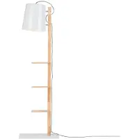 It´s about RoMi Il s'agit de la lampe sur pied RoMi Cambridge, en fer, de 60 watts, avec culot E27, de couleur blanche