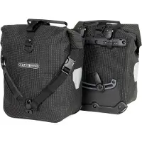 Ortlieb - Sacoches porte-bagages avant réfléchissantes - Front-Roller High Visibility (Paire) 25L Black Reflective - Noir