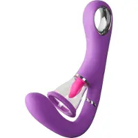 Pipedream Fantasy For Her Ultimate Pleasure vibromasseur muni d’un stimulateur clitoridien Purple 24.5 cm