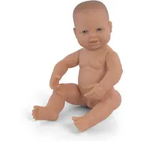 Miniland Poupée bébé garçon 40cm - Poupée jouet réaliste pour enfants