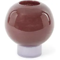 Fyrklövern Vase Mari verre puce/orchidée hush - Ø20xh21cm