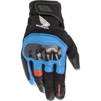 Alpinestars Honda Smx Z Drystar Noir Bleu Bright Rouge Gants Taille S