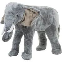 Childhome Jouet debout éléphant 77x33x55 cm Gris