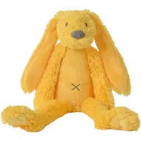 Happy horse Doudou lapin Richie jaune petit - Lapin en peluche 28cm