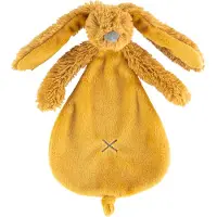 Happy horse Lapin en tissu de câlin - Jaune ocre - 25 cm