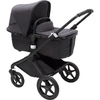 Bugaboo Poussette combinée Fox 3 Mineral complète Noir - Noir délavé