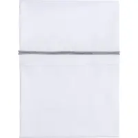 Babys Only Drap lit bébé ruban tricoté gris-argent mêlé/blanc