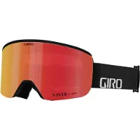 Giro Axis Ski Goggles - Snowboard Goggles for Men - Grey Wordmark Strap avec des lentilles infrarouges onyx / vives vives