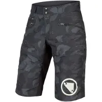 Endura Short SingleTrack II E8102 - hommes, ample, non doublé, noir camouflage - Taille L