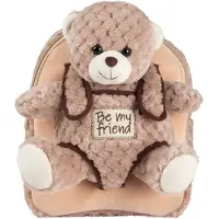 Perletti Sac à Dos Peluche Ours Milly