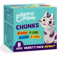 Edgard & Cooper Chat - Morceaux en sauce en paquet multiple - 8 x 85 g