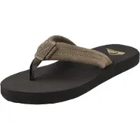 Quiksilver Carver Suede Flip Flops Noir EU 39 Homme