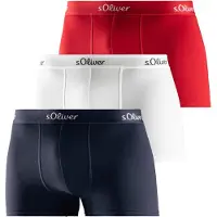 s.Oliver Boxers bleu nuit / canneberge / noir / blanc