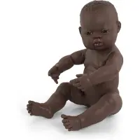 Miniland Baby Doll Africaine 40cm avec parfum de vanille - Poupée jouet