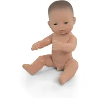 Miniland Poupée bébé garçon asiatique 32cm Poupée jouet