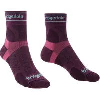 Bridgedale Ultralight T2 Merino Sport 3/4 Crew Socks Violet EU 35-37 Femme