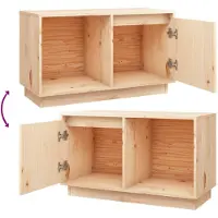 vidaXL Armoire TV 74x35x44 cm Pin massif
