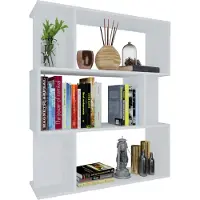 vidaXL Bibliothèque/Cloison Blanc 80x24x96 cm Bois d'ingénierie