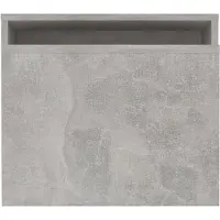 vidaXL Ensemble de tables basses gris béton 100x48x40 cm Bois composite