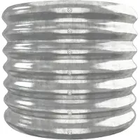 vidaXL Lit surélevé de jardin Acier galvanisé Argenté