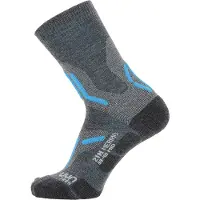 UYN Chaussettes de Randonnée UYN Femme Trekking 2In Merino Mid Mid Grey Turquoise-Taille 41 - 42