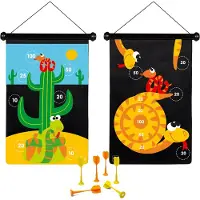Scratch DAM Scratch Active Play : DARTS MAGNETIQUES Serpents 36x55cm, imprimés recto-verso, en tube, 5+.