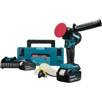 Makita DPV300RTJ Ponçeuse-polisseuse sans fil 50/80 mm 18V Brushless + 2x Batteries 5,0 Ah + Chargeur + Makpac
