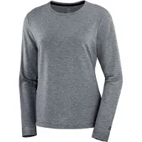 Salomon Essential Long Sleeve T-shirt Gris S Femme