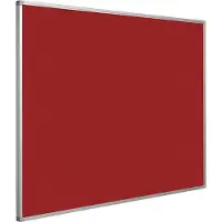 OEM Tableau d'affichage Softline, profilé 16 mm, rouge - 120 x 300 cm