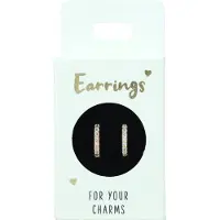 Depesche Boucles d'oreilles Pierres blanc or