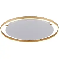JUST LIGHT Plafonnier LED, laiton mat, intensité lumineuse variable, D 58,5 cm